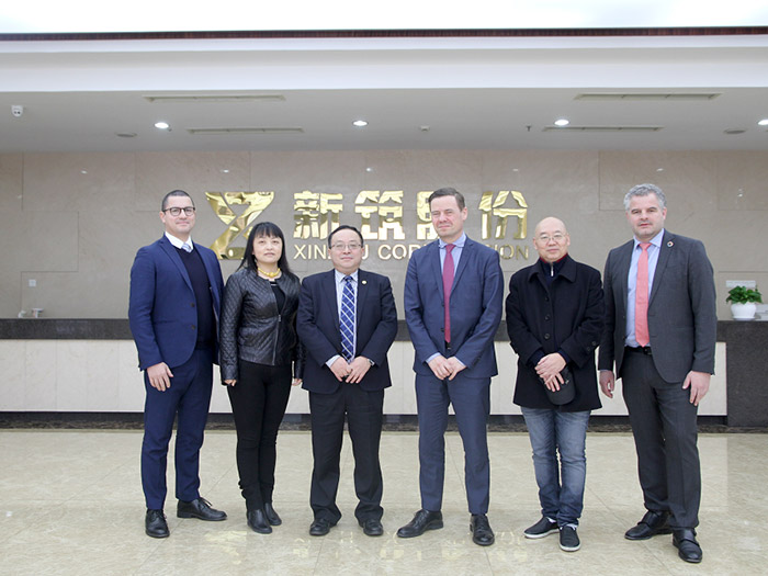  丹麥奧爾堡市政府市長(zhǎng)托馬斯?卡斯特路-拉爾森一行訪蓉，蒞臨新筑股份考察交流